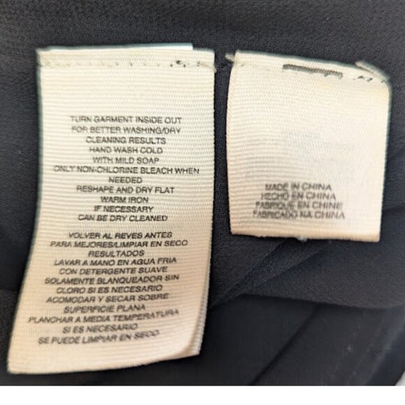 Rachel Roy Strapless Maxi Dress Black Coral Stripe Bodice Pleated Skirt *SZ M - Picture 8 of 10